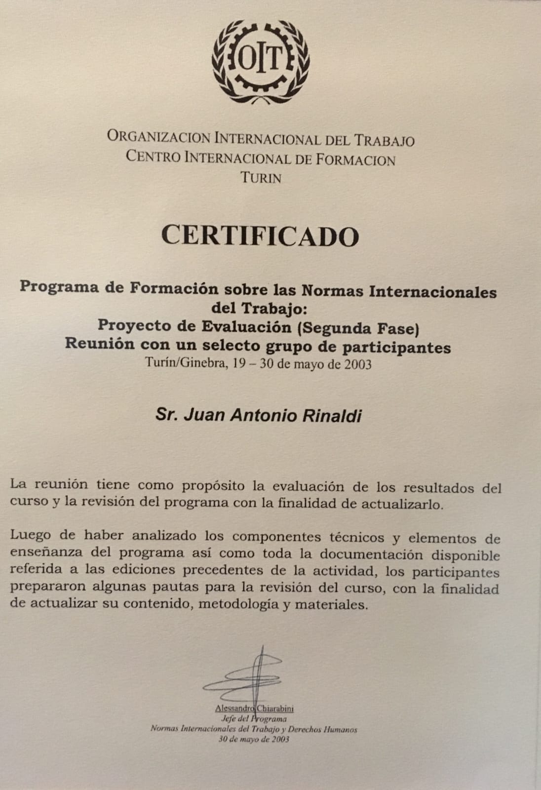 Certificado